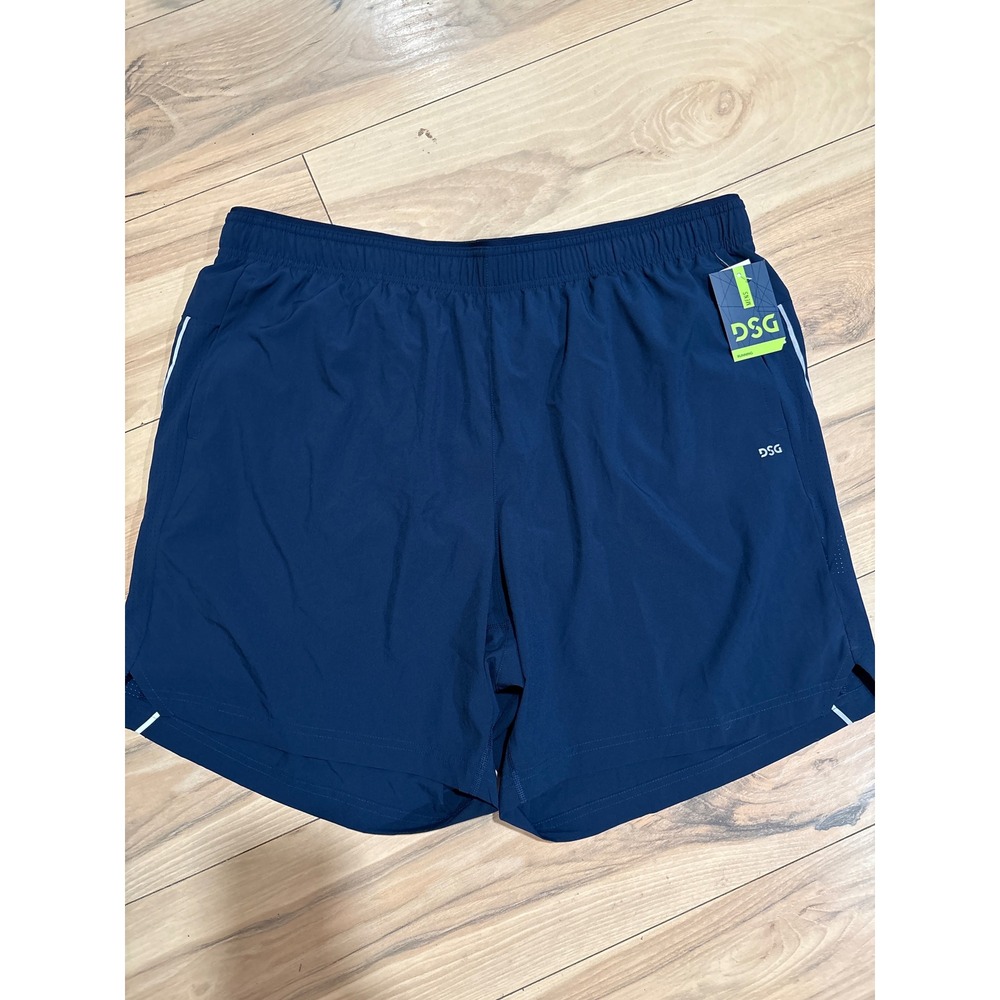 DSG Mens 2XL Running Shorts Athletic‎ Fit Navy Blue Lightweight Workout Gym